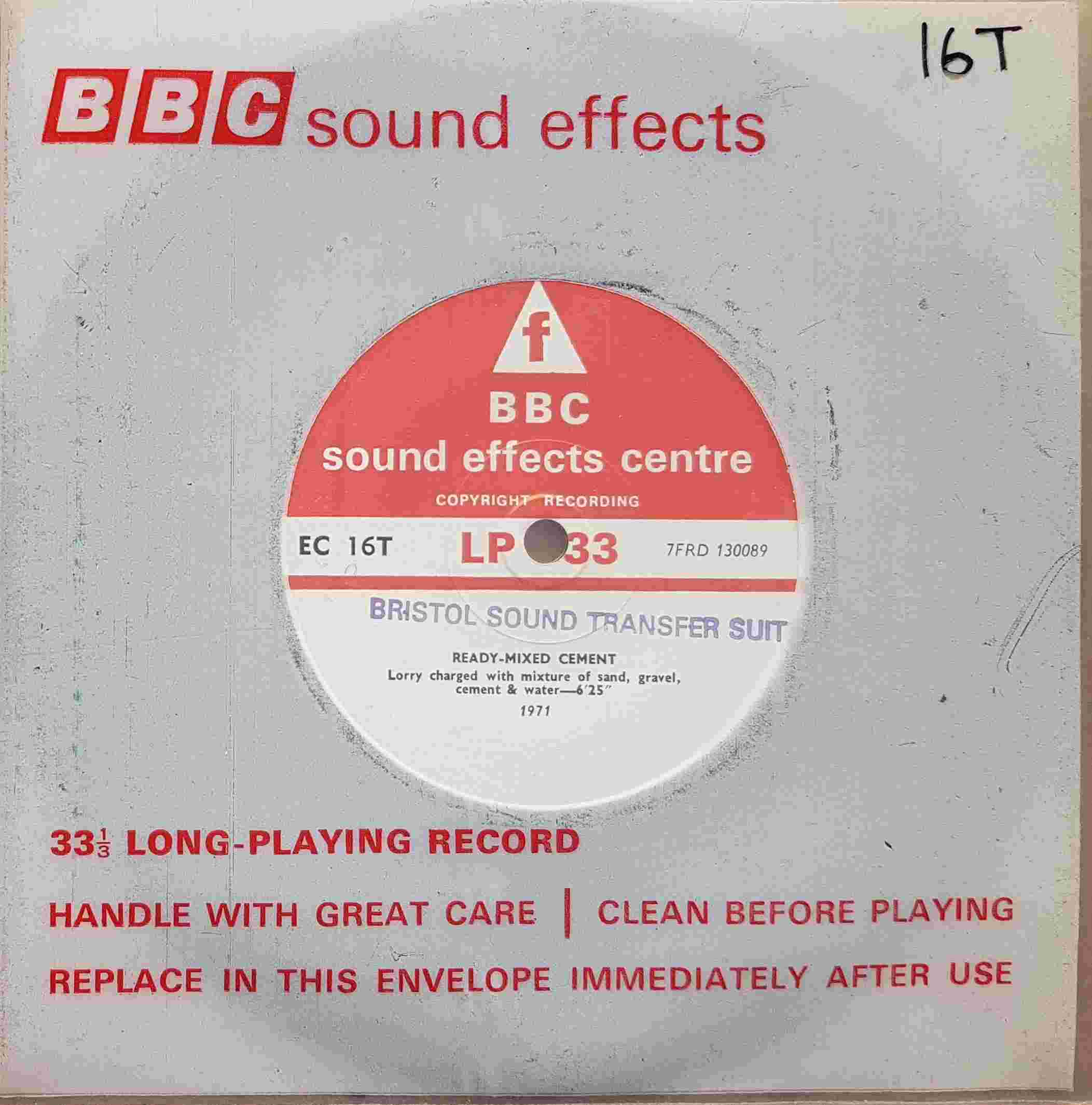 Picture of EC 16T Ready-mixed cement by artist Not registered from the BBC records and Tapes library